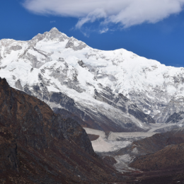 Picture of the snowy Himalayas in India