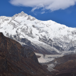Picture of the snowy Himalayas in India